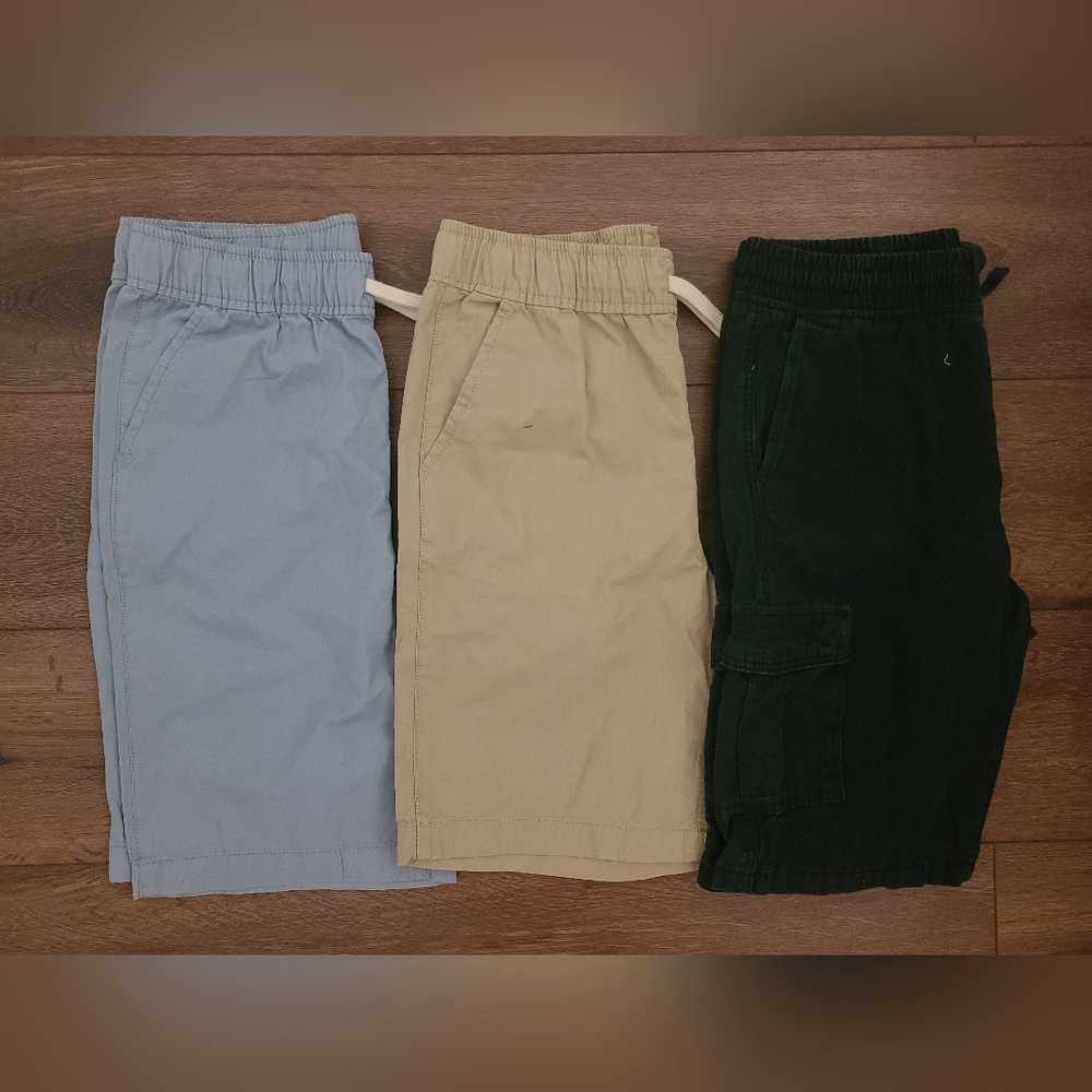 NWOT 3 Boys Sz 14 Elastic Waist Shorts